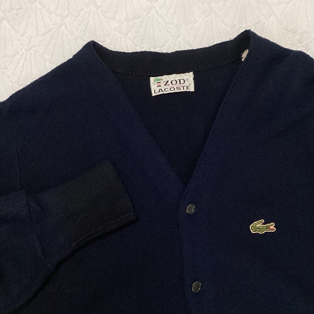 VTG 80s Izod Lacoste Cardigain